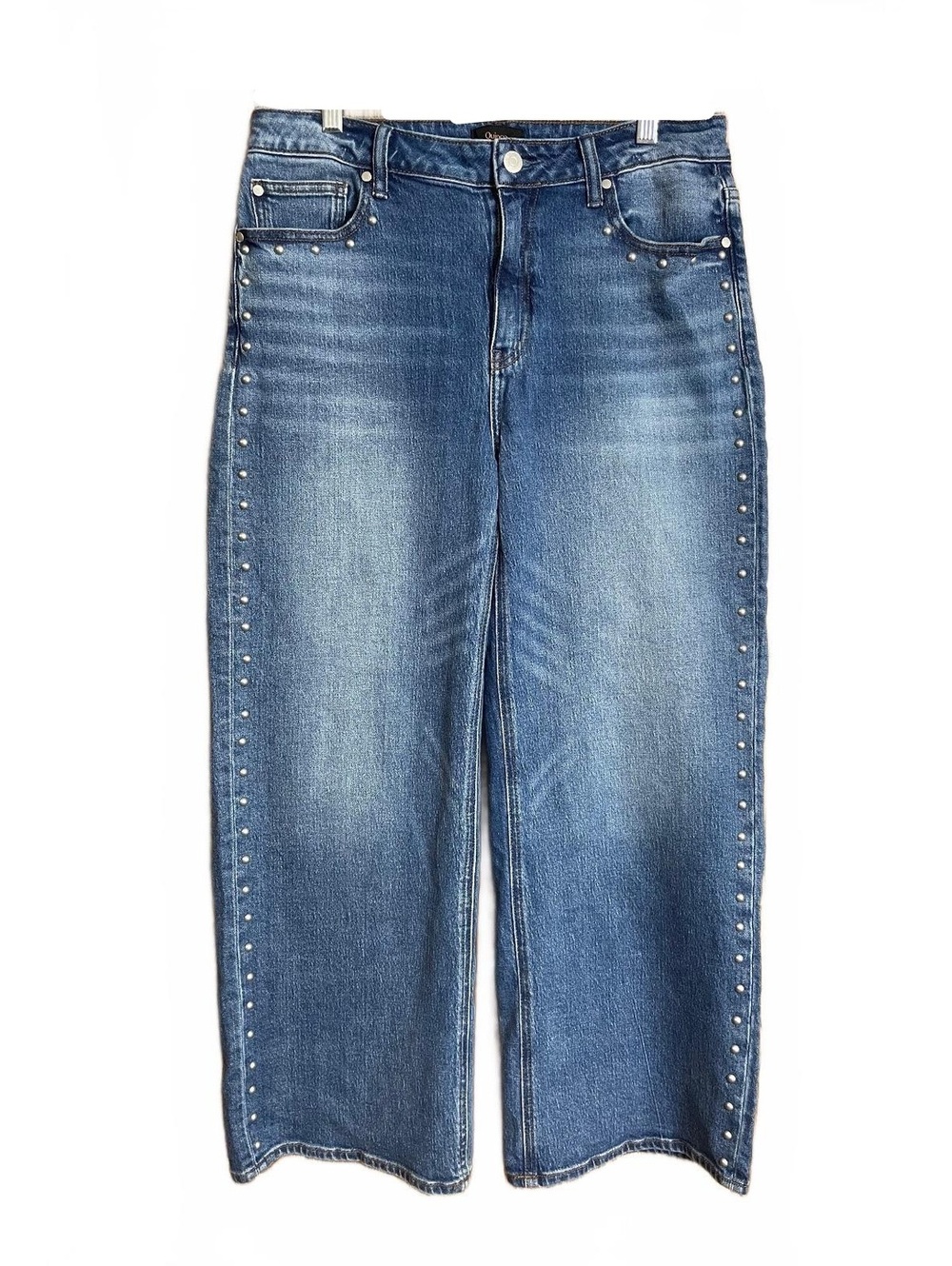 Quince Bella studded relaxed straight jeans 31